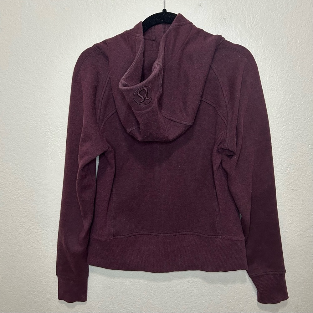 Lululemon Light As Warmth Scuba Hoodie Size 6 Heathered Dark Adobe - Picture 4 of 7